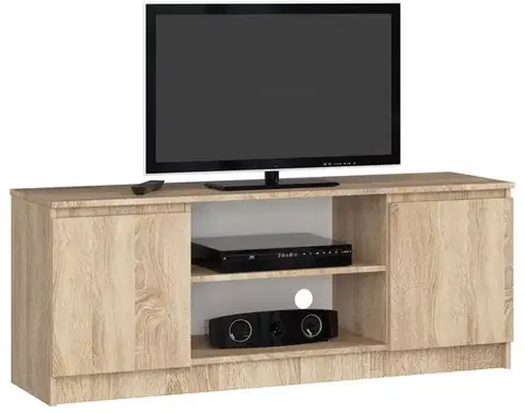 TV stolíky Moderný TV stolík ROMANA140, dub Sonoma