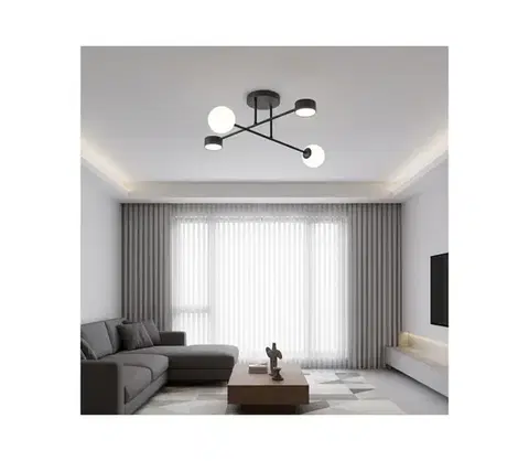 Svietidlá EMIBIG Prisadené stropné svietidlo HOLON 2xG9/8W/230V + 2xGX53/12W čierne 1558/4