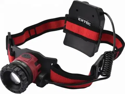 Čelovky EXTOL LIGHT Čelovka CREE XPL LED, 450lm, 3,7V, nabíjanie cez USB