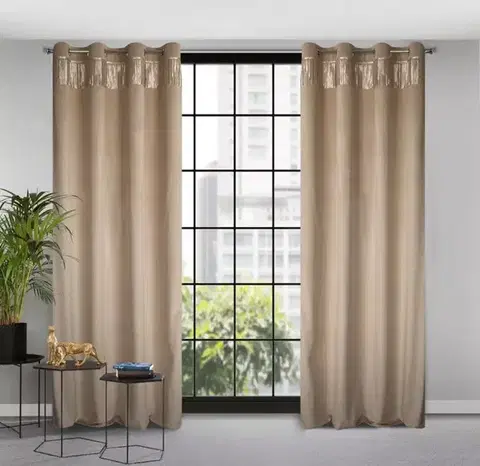 Závesy do spálne Záves JASPER 140x250 na priechodkách 386244 EUROFIRANY