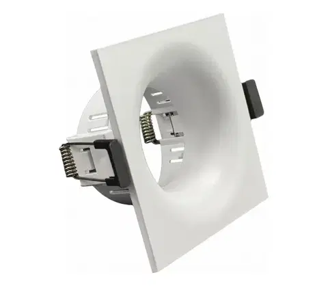Svietidlá  Rámček pre podhľadové svietidlo GU10 8,6x8,6 cm, biely SR003