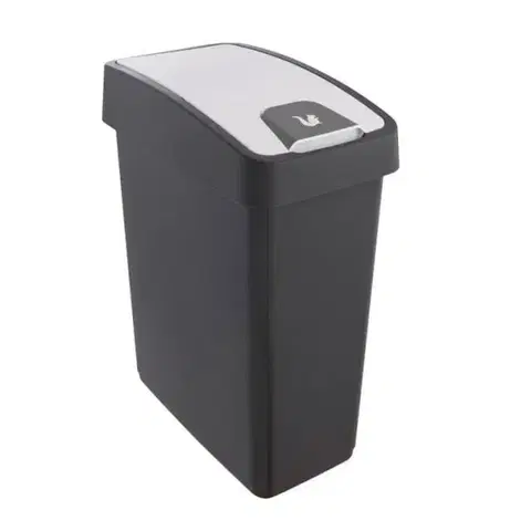Odpadkové koše Kinekus Kôš na odpad vyklápací 25L, plastový, MAGNE flip, grafit