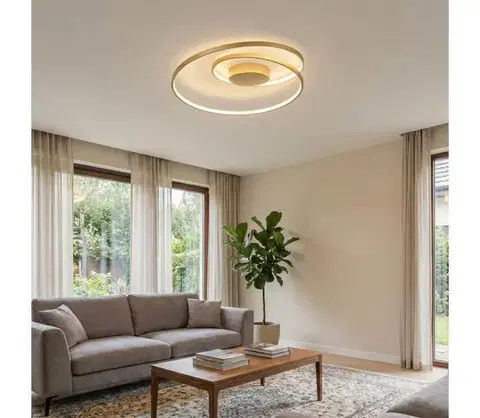 Svietidlá Ideal Lux - LED Stropné svietidlo OZ LED/47W/230V pr. 60 cm CRI 90 zlatá 269429