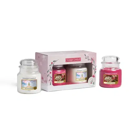 Vianočné dekorácie Yankee Candle Vianočná darčeková súprava 2 stredných sviečok Classic