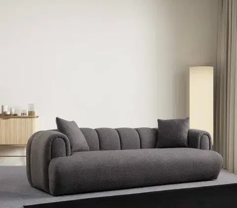 Pohovky a gauče Trojmiestna pohovka Puffy 3 Plain - Anthracite