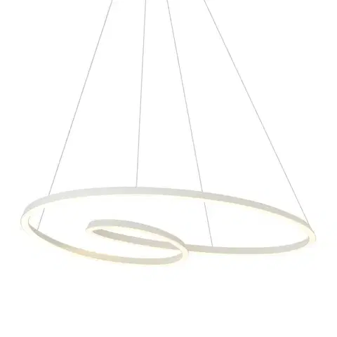 Závesné svietidlá Škandinávske závesné svietidlo béžové 110 cm vrátane LED s 3-stupňovým stmievaním - Circuit