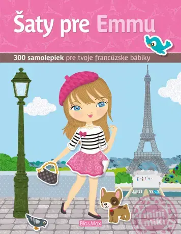 Nalepovačky, vystrihovačky, skladačky Šaty pre EMMU – Kniha samolepiek