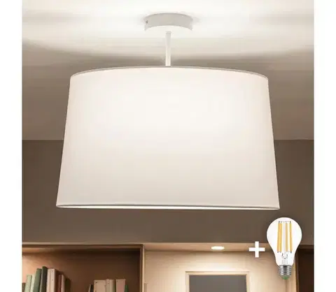 Svietidlá BRILAGI - LED Prisadený luster CERIA 1xE27/60W/230V pr. 45 cm biela BG3992+EG781041