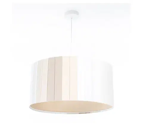 Svietidlá  Závesný luster STRIPES 1×E27/60W/230V, Ø 60 cm, krémový 010-MKL-002-60