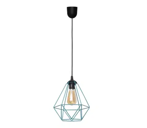 Svietidlá  Luster na lanku KARO 1xE27/15W/230V W-KM 1311/1 TRQ+SCW-P