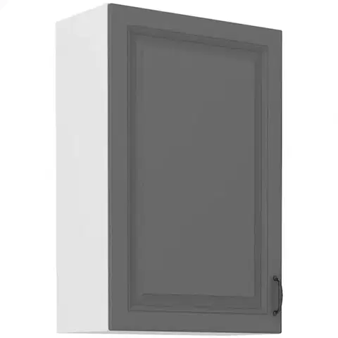 Kuchynské skrinky visiace Kuchynská skrinka Stilo dustgrey/biely 60g/90 1f