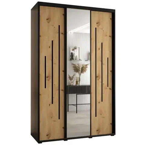 Šatníkové skrine Skriňa 45 Canaris 13 150 čierna/artisan/čierna