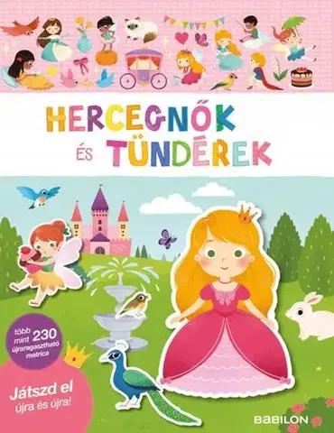 Nalepovačky, vystrihovačky, skladačky Hercegnők és tündérek