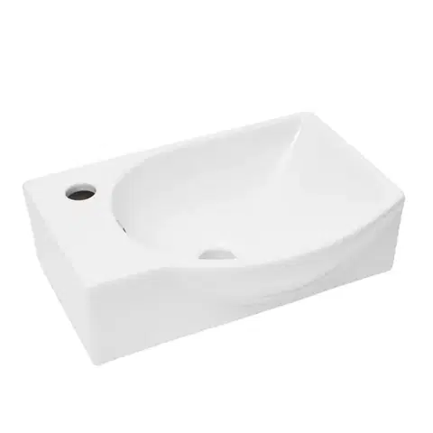 Umývadlá Umývadlo SAT Brevis 40,5x28 cm otvor pre batériu vľavo SATBRE4028L SATBRE4028L