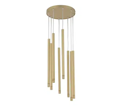 Svietidlá  Luster na lanku STALACTITE LASER 8xG9/3W/230V zlatá 33233