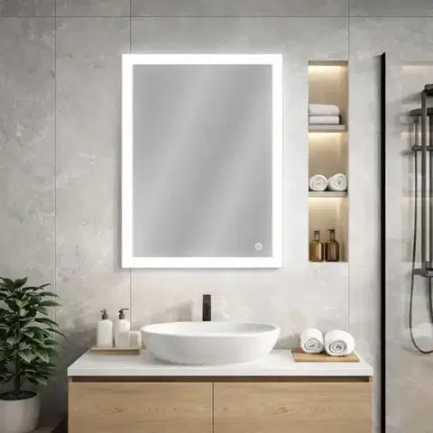 Zrkadlá s osvetlením Zrkadlo LED 40 + dotykový spínač 60X80