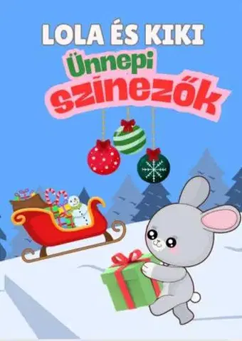 Nalepovačky, vystrihovačky, skladačky Kiki és Lola ünnepi szinezők
