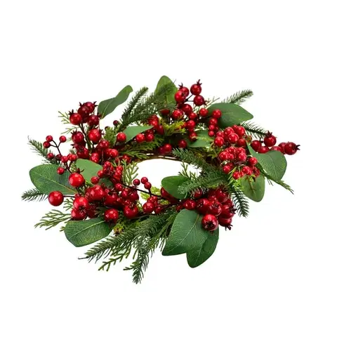 Vianočné dekorácie Vianočný veniec Bezinka, 30 cm