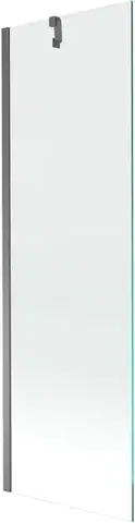 Sprchové dvere MEXEN/S - Next vaňová zástena FIX 60 x 150, transparent, grafit metal 895-060-000-00-00-95