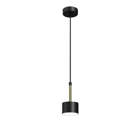 Svietidlá  Luster na lanku ARENA 1xGX53/11W/230V čierna/zlatá MLP7760
