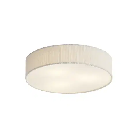 Stropné osvetlenie Moderné stropné svietidlo biele so zamatovým tienidlom 46cm 3-Lights - Luz
