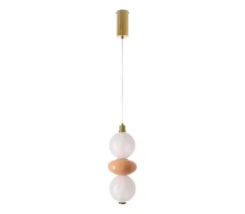 Svietidlá  LED Luster na lanku FLORES LED/12W/230V zlatá/oranžová 32-50649