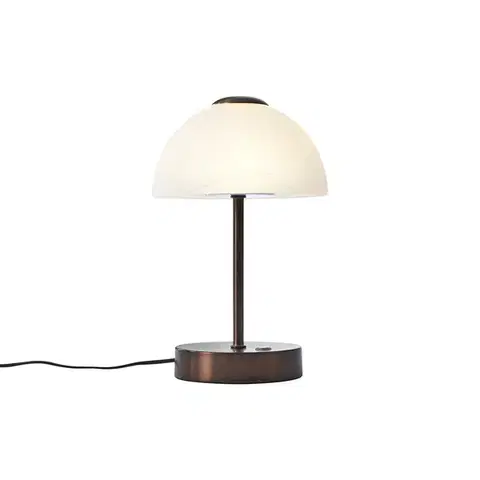 Stolné lampy Dizajnová stolná lampa tmavý bronz vrátane LED stmievateľná - Joya