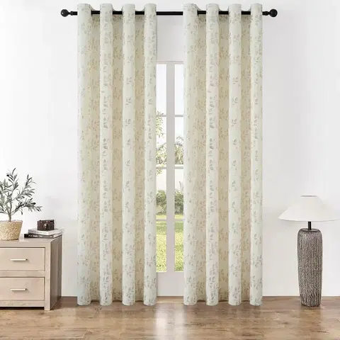 Závesy 4Home Zatemňovací záves Floral, 150 x 250 cm