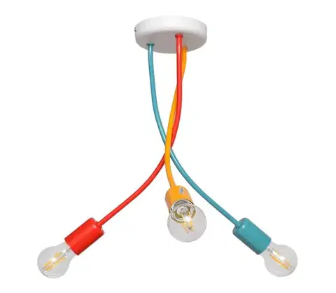 Svietidlá  Detský luster na tyči HARVARD 3xE27/15W/230V W-1026/3 MIX II