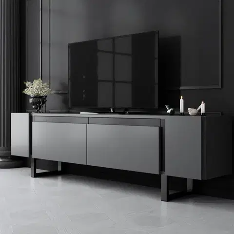 TV stolíky TV stolík YILDIZ BLACK Asirgroup