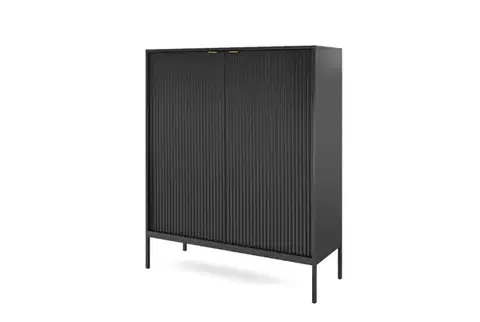Komody ArtPS Komoda MONA K-104 | čierna