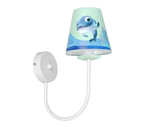 Svietidlá  Detské nástenné svietidlo DOLPHIN 1xE14/40W/230V MLP6808