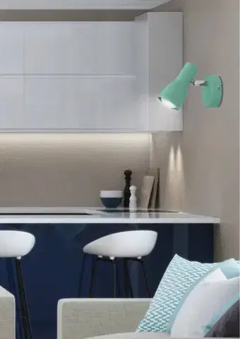 Nástenné svetlá Nástenná lampa 1X40W E14 mätová PICARDO