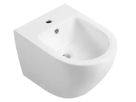 Doplnky do kúpeľne CERANO - Bidet závesný Cesso - biela lesklá - 49x36 CER-417395