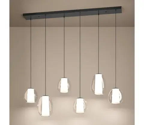 Svietidlá Eglo 390459 - stmievateľný LED luster MENORCA 2xLED/7W/230V + 4xLED/5,5W+6xLED/1,6W chróm 390459