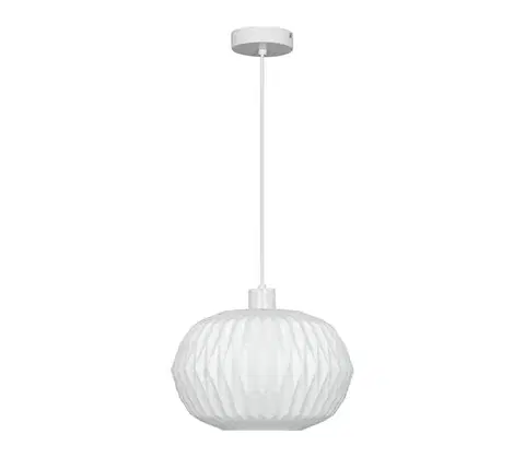 Svietidlá Viokef Lighting Luster na lanku CARSON 1xE27/40W/230V biely 4328100