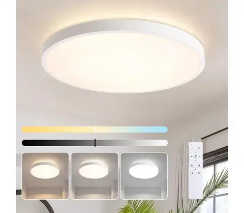 Svietidlá BRILAGI - stmievateľné LED svietidlo GLASS POOL DOUBLE LED/80W/230V 60 cm biele + diaľkový ovládač BRI750