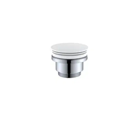Svietidlá BATH DELUXE Výpusť do umývadla RODBY, priemer 6,6 cm, biela 33-004-05-01-04