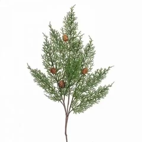 Vetvičky, girlandy, kvety Kinekus Ozdoba zapichovacia vianočný konár TUJA, šišky 50cm