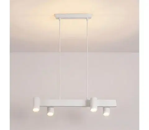 Svietidlá BRILAGI - Závesný luster SELE na lanku 4xGU10/30W/230V biely WO-SELEP-A01-WHT-OEM