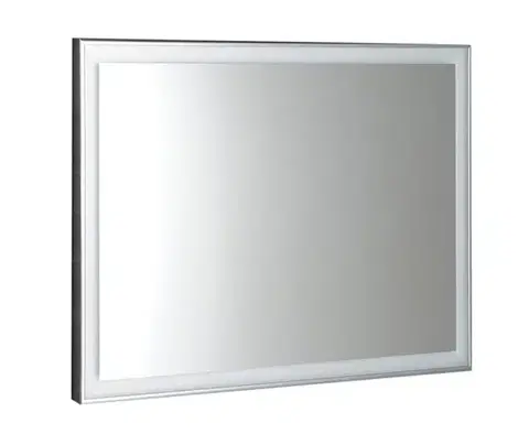 Kúpeľňové zrkadlá SAPHO - LUMINAR zrkadlo s LED osvetlením v ráme 70x50cm, chróm NL556