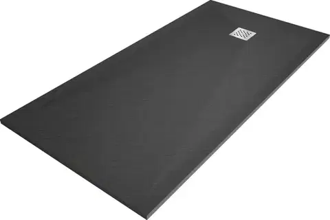 Vane MEXEN - Stone+ sprchová vanička obdĺžniková 180x100, antracit 44711018