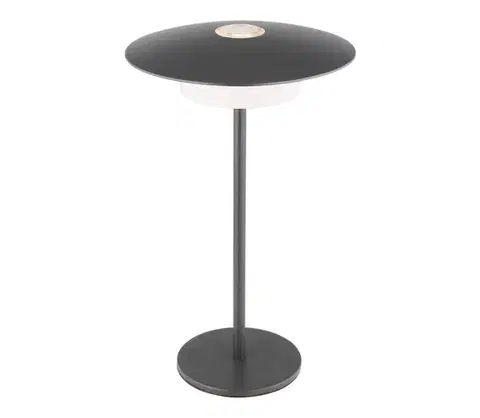 Záhradné lampy Globo 21024G-LED Nabíjateľná dotyková stolová lampa KYLER LED/3W/3,7V 1800/2700/3000K sivá 21024G