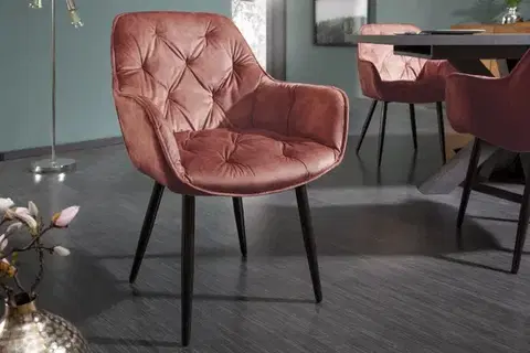 Stoličky Chesterfield jedálenské kreslo 2 ks MEDON Dekorhome