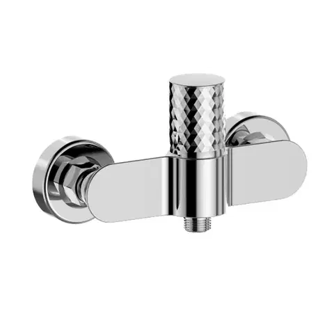 Kúpeľňové batérie Mereo Sprchová nástenná batéria, Viana diamant, bez príslušenstva, 150 mm, chróm CBE60103A