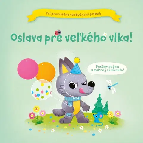 3D, magnetické, priestorové knihy Oslava pre veľkého vlka!