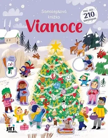 Nalepovačky, vystrihovačky, skladačky Samolepková knižka Vianoce