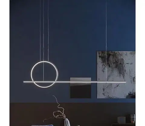 Svietidlá Redo 01-1735 - LED Stmievateľný luster na lanku GIOTTO LED/46W/230V čierna 01-1735
