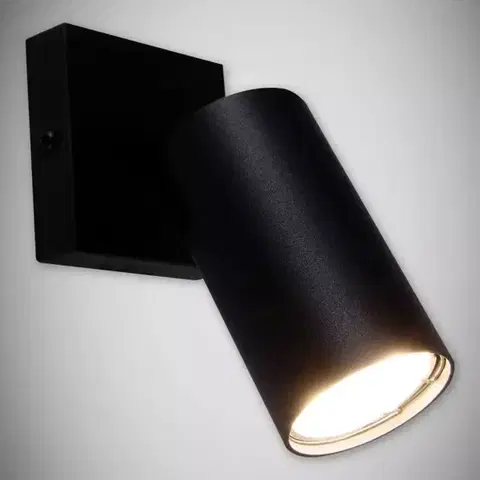 Lampy do obývačky Nástenné svietidlo Manam GU10 1D čierne 0373 K1