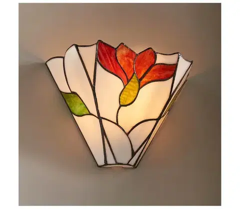 Svietidlá Endon 63964 - Nástenné svietidlo Tiffany BOTANICA 1xE14/40W/230V 63964